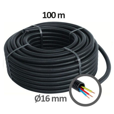 Câble électrique RS PRO 3G1,5 mm², gaine PVC Bleu, 100m