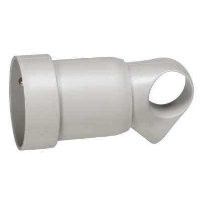 Legrand - Prolongateur plastique 2P+T 16A à anneau - gris - Réf : 050425