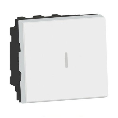 Legrand Mosaic - Permutateur - 10 AX - 2 modules - blanc - Réf: 077021L