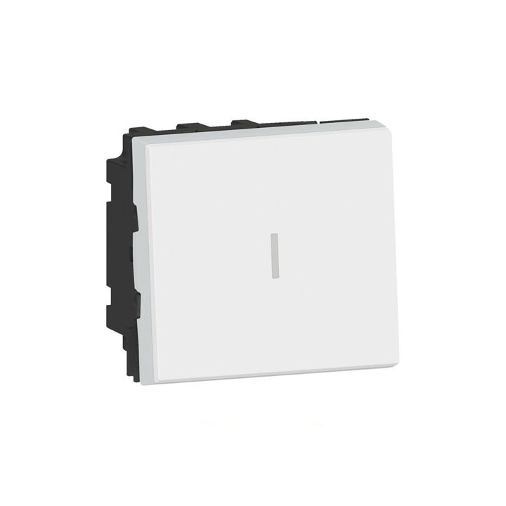 Legrand Mosaic - Permutateur - 10 AX - 2 modules - blanc - Réf: 077021L