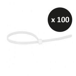 Krisane - Collier de câblage - Sachet de 100 - 2,5 x 100 mm - Réf : KRI2,5-100B