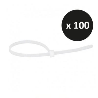 Krisane - Collier de câblage - Sachet de 100 - 2,5 x 160 mm - Réf : KRI2,5-160B