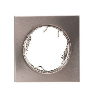 Krisane - Support spot fixe - Carré - avec douille GU10 - IP20- aluminium - Réf : KRI20037