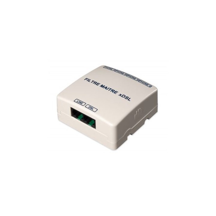 Omelcom - Filtre maitre xdsl 4 sorties tel - Réf : GO120