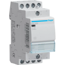 Hager - Contacteur 25A, 4F, 230V - Réf : ESC425