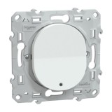 Schneider - Ovalis - interrupteur va et vient - 10AX - lumineux ou témoin - Blanc - Réf : S320263