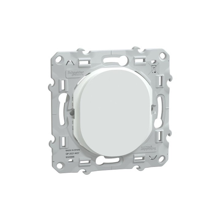 Schneider - Ovalis - obturateur - Blanc - Réf : S320666
