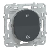 Schneider - Ovalis - poussoir VMC - sans arrêt - Anthracite - Réf : S340236
