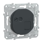 Schneider - Ovalis - prise RJ45 - cat.6 STP - réseaux VDI- grade 3 - Anthracite - Réf : S340476