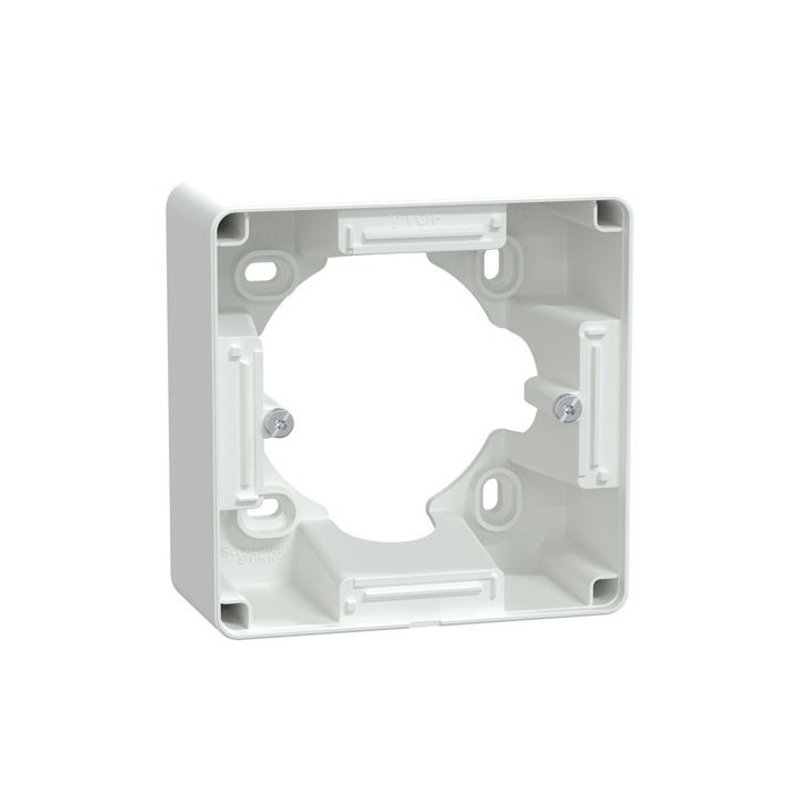 Schneider - Ovalis - Boîte support 36 mm pour montage en saillie - Blanc - Réf : S320762