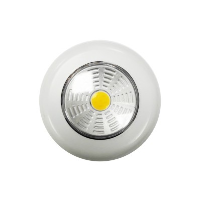 Krisane - Spot LED Autocollants à piles - 4000K - Réf : KRI20344