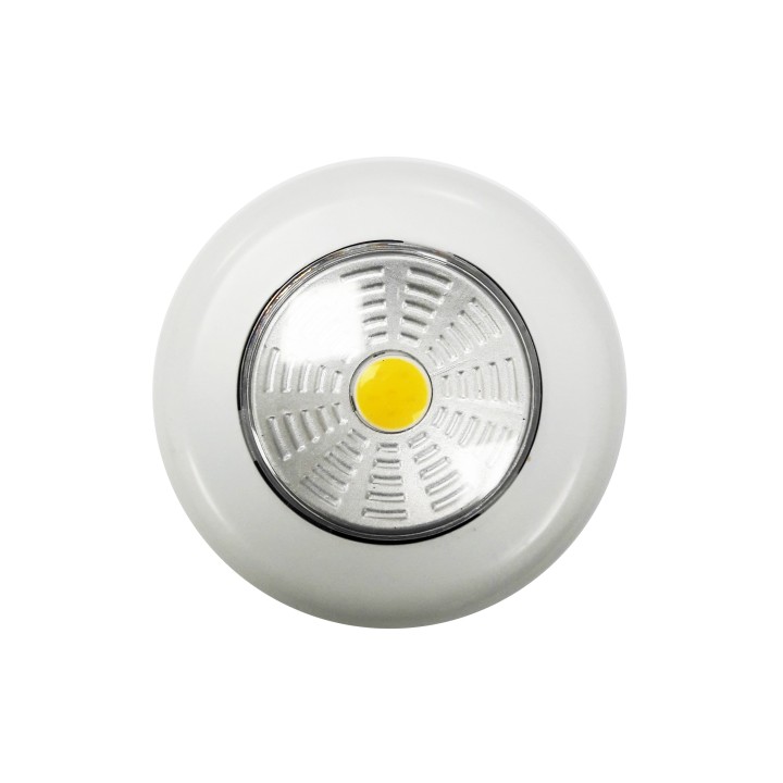 Krisane - Spot LED Autocollants à piles - 4000K - Réf : KRI20344