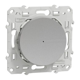 Schneider Wiser - Bouton poussoir connecté aluminium - Réf: S530530W