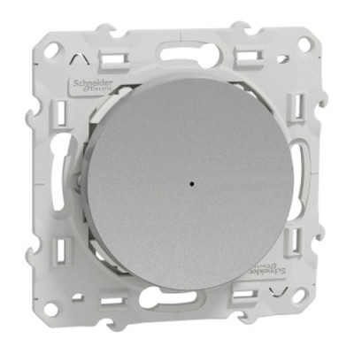 Schneider Wiser - Bouton poussoir connecté aluminium - Réf: S530530W