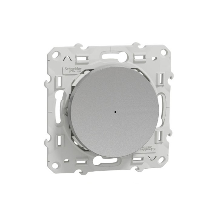 Schneider Wiser - Bouton poussoir connecté aluminium - Réf: S530530W