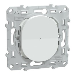 Schneider - Wiser Ovalis - bouton poussoir - 10A - zigbee - Blanc - Réf : S320530W