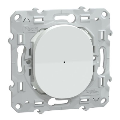 Schneider - Wiser Ovalis - bouton poussoir - 10A - zigbee - Blanc - Réf : S320530W
