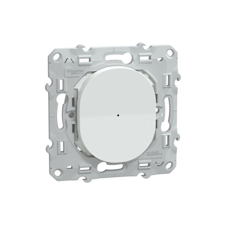 Schneider - Wiser Ovalis - bouton poussoir - 10A - zigbee - Blanc - Réf : S320530W
