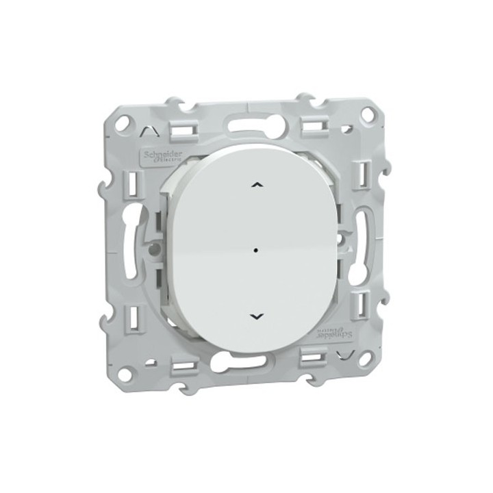 Schneider - Wiser Ovalis - interrupteur volet-roulant - 4A - zigbee - Blanc - Réf : S320567W