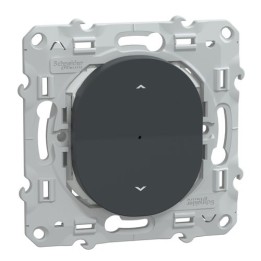 Schneider - Wiser Ovalis - interrupteur volet-roulant - 4A - zigbee - Anthracite - Réf : S340567W