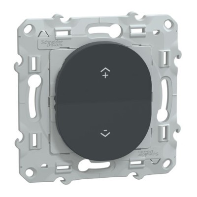 Schneider - Wiser Ovalis - interrupteur centralisé sans fil 2 ou 4 BP - Anthracite - Réf : S340531