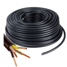 Câble U1000 R2V CU (Rigide) - 4G1.5 mm² (liseret rose)  - Couronne de 100m - Réf : 4G1.5-rose-100m