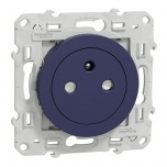 Schneider - Odace - prise de courant 2P+T affleurante - cobalt - connexion rapide - Réf : S550052