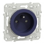 Schneider - Odace - prise de courant 2P+T - cobalt - Réf : S550059
