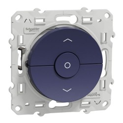 Schneider - Odace - inter - cobalt - 3 boutons montée/descente/stop pour volets-roulants - Réf : S550208