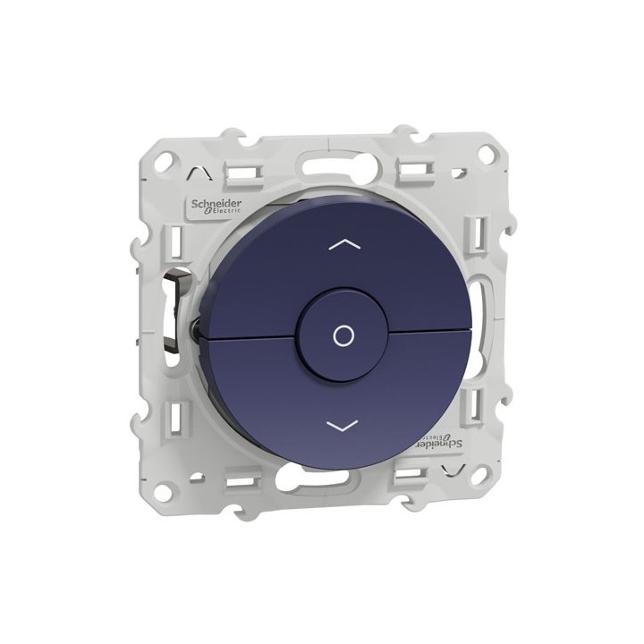 Schneider - Odace - inter - cobalt - 3 boutons montée/descente/stop pour volets-roulants - Réf : S550208