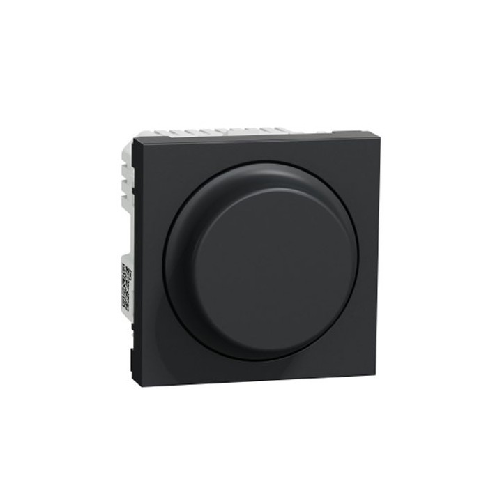 Schneider - Wiser Unica - variateur rotatif - 2 fils - zigbee - anthracite - méca seul - Réf : NU351654W
