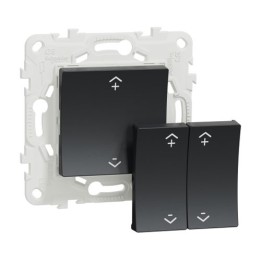 Schneider - Wiser Unica - interrupteur centralisé sans fil 2 ou 4 BP - Anthracite - Réf : NU557154W