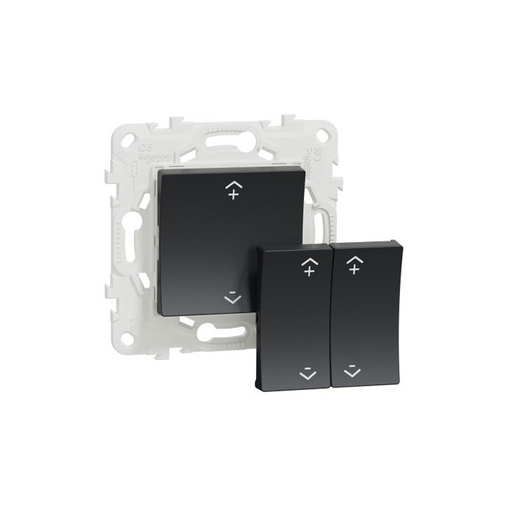 Schneider - Wiser Unica - interrupteur centralisé sans fil 2 ou 4 BP - Anthracite - Réf : NU557154W