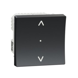Schneider - Wiser Unica - interrupteur volet-roulant - 4A - zigbee - anthracite - méca seul - Réf : NU350854W