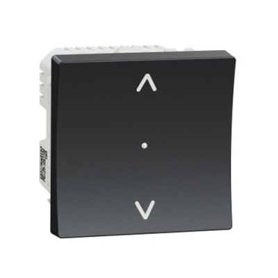 Schneider - Wiser Unica - interrupteur volet-roulant - 4A - zigbee - anthracite - méca seul - Réf : NU350854W