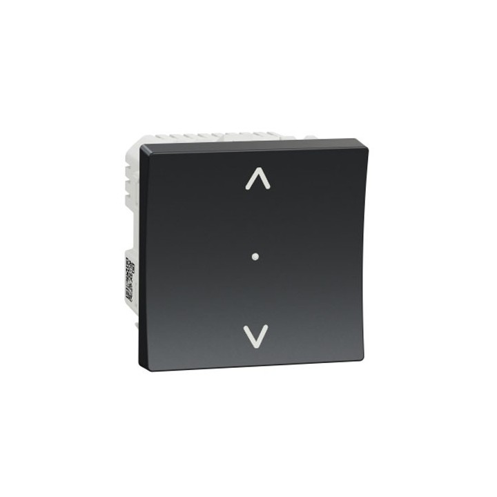 Schneider - Wiser Unica - interrupteur volet-roulant - 4A - zigbee - anthracite - méca seul - Réf : NU350854W