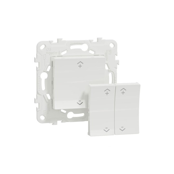 Schneider - Wiser Unica - interrupteur centralisé sans fil 2 ou 4 BP - Blanc - Réf : NU557118W