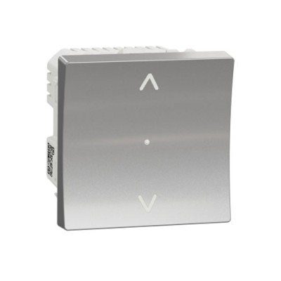 Schneider - Wiser Unica - interrupteur volet-roulant - 4A - zigbee - alu - méca seul - Réf : NU350830W
