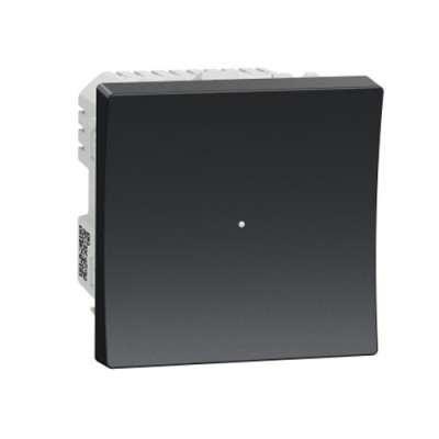 Schneider - Wiser Unica - variateur poussoir - 2 fils - zigbee - anthracite - méca seul - Réf : NU351554W