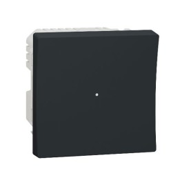 Schneider - Wiser Unica - bouton poussoir - 10A - zigbee - anthracite - méca seul - Réf : NU353754W