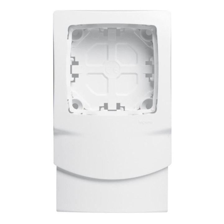 Legrand - Cadre app. saillie 1 poste - pose le long des moulures DLPlus ép. 12,5 - blanc - Réf : 031404L
