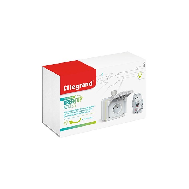 Legrand - Kit Pret à poser Green'Up Access en saillie pour véhicule électrique - Réf : 090476