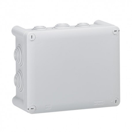 Legrand - Boîte de dérivation rectangulaire Plexo dimensions 360x270x124mm - gris RAL7035 - Rèf : 092092