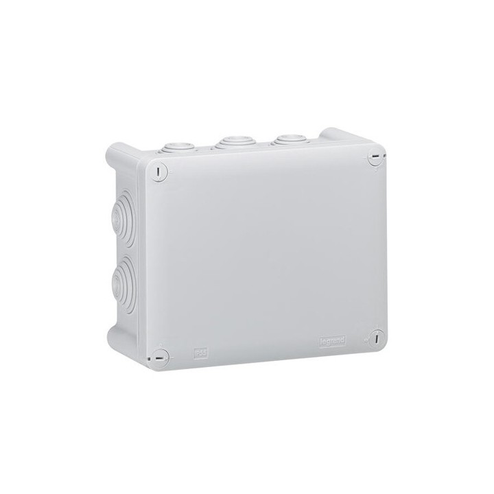 Legrand - Boîte de dérivation rectangulaire Plexo dimensions 360x270x124mm - gris RAL7035 - Rèf : 092092