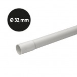 Schneider - Mureva Tube - conduit rigide tulipé PVC gris - Ø32mm/2m - au mètre linéaire - Réf : IMT50532