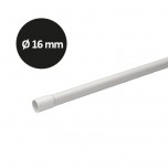 Schneider - Mureva Tube - conduit rigide tulipé PVC gris - Ø16mm/2m - au mètre linéaire - Réf : IMT50516