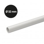 Schneider - Mureva Tube - conduit rigide non tulipé PVC gris - Ø32mm/3m - au mètre linéaire - Réf : IMT50332