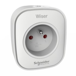 Schneider - Wiser - Prise connectée et répéteur ZigBee - Réf : CCTFR6500