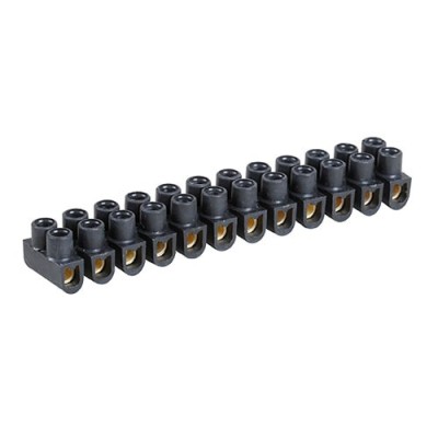 Eur'Ohm - Barrette de 12 connexion à vis - 2.5mm² - domino - Réf : 70001