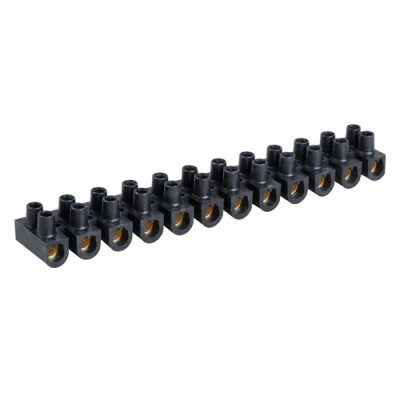 Eur'Ohm - Barrette de 12 connexion à vis - 25mm² - domino - Réf : 70005